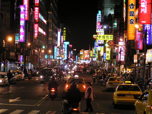 Downtown Chungli on a Friday night